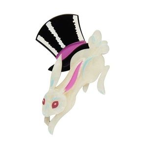 Erstwilder Hat Trick Magic Rabbit Bunny Halloween Brooch